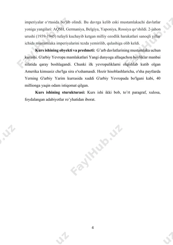 ix va xx asrda rossiya imperiyasi, soʻng sobiq sssr ham mustamlakachilik siyosatini olib bordi. 1991-yil sssr parchalanib uning oʻrnida mustaqil taraqqiyot yoʻlini tanlagan 15 mamlakat tashkil topdi. oʻzbekiston mustamlakachilkdan xalos boʻlib, mustaqillikka erishgani ana shu olamshumul jarayon tarkibida yuz beradi. 1500 –1501 yillari ispan ekspeditsiyalari janubiy amerika qirg'oqlarini shimol tomon tadqiq etib, florida va meksika ko'rfaziga yetdilar. bu davrga kelib ispanlar katta antil orollari: kuba, yamayka, gaiti, puerto-rikoni; ki-chik antil orollari: trinidad va tobago, barbados, gvadelupa va boshqalarni hamda karib dengizidagi mayda orollarni egallagan edilar. ispan mustamlakachilari va hukumati ayniqsa kubaga katta e'tibor qaratdilar. ular kubani «yangi dunyoning eshigi» deb bilishar edi. bu yerda qal'alar, ko'chib keluvchilar uchun qo'rg'onlar, yo'llar qurila boshlandi, paxta, shakarqamish ekinzorlari paydo bo'ldi. kuba va boshqa antil orollarida xo'jalikni shakllantirish jarayonida odamlarning shafqatsiz ekspluatatsiya qilinishi va yevropadan olib kelingan kasalliklar tufayli mahalliy aholining soni keskin kamayib ketdi. shu sababli xvi asr o'rtalaridan boshlab antil orollariga afrikadan …