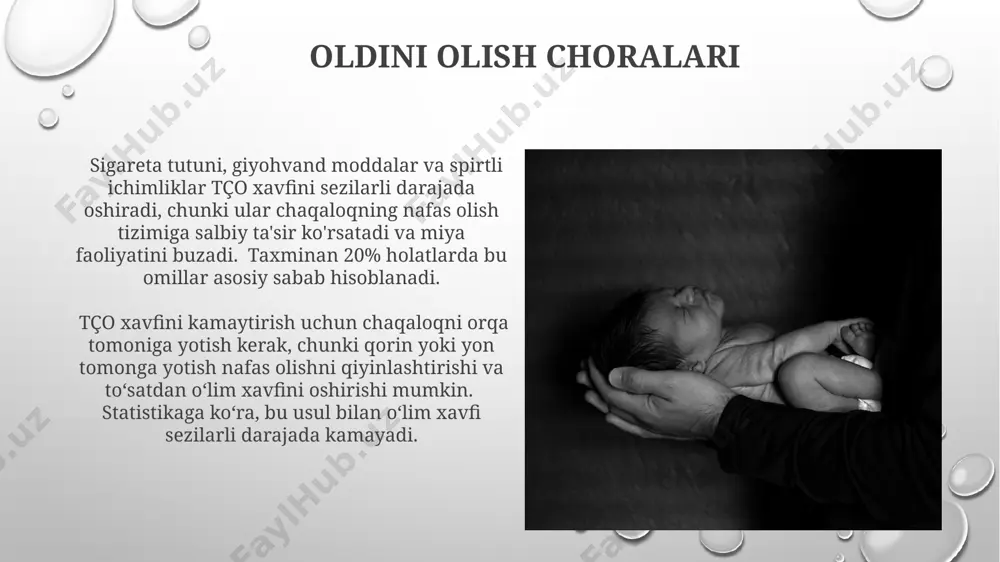 tõsatdan bolalar õlimi sindromi (tços) taqdimoti - Page 5