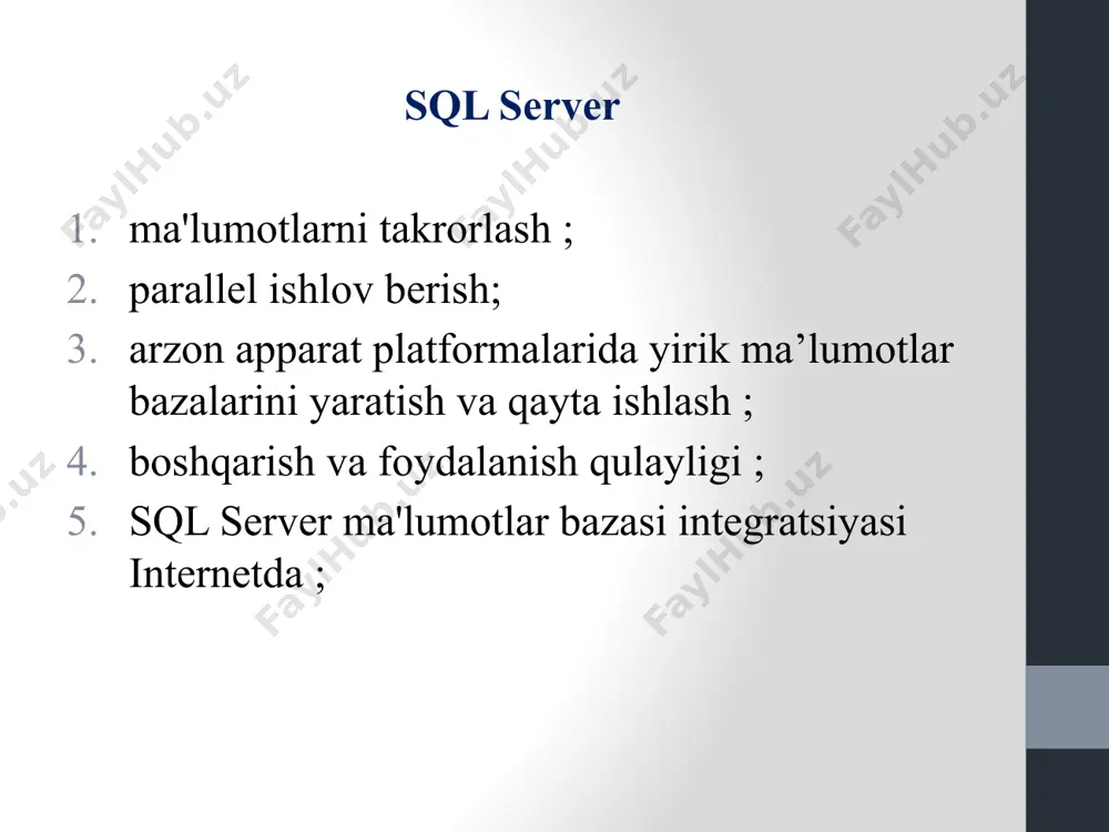 sql server va undan foydalanish - Page 4
