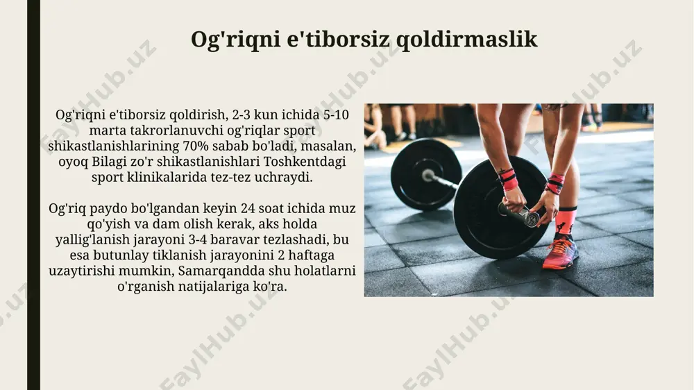 gimnastika mashg'ulotlarida jarohatlarni oldini olish usullari - Page 5
