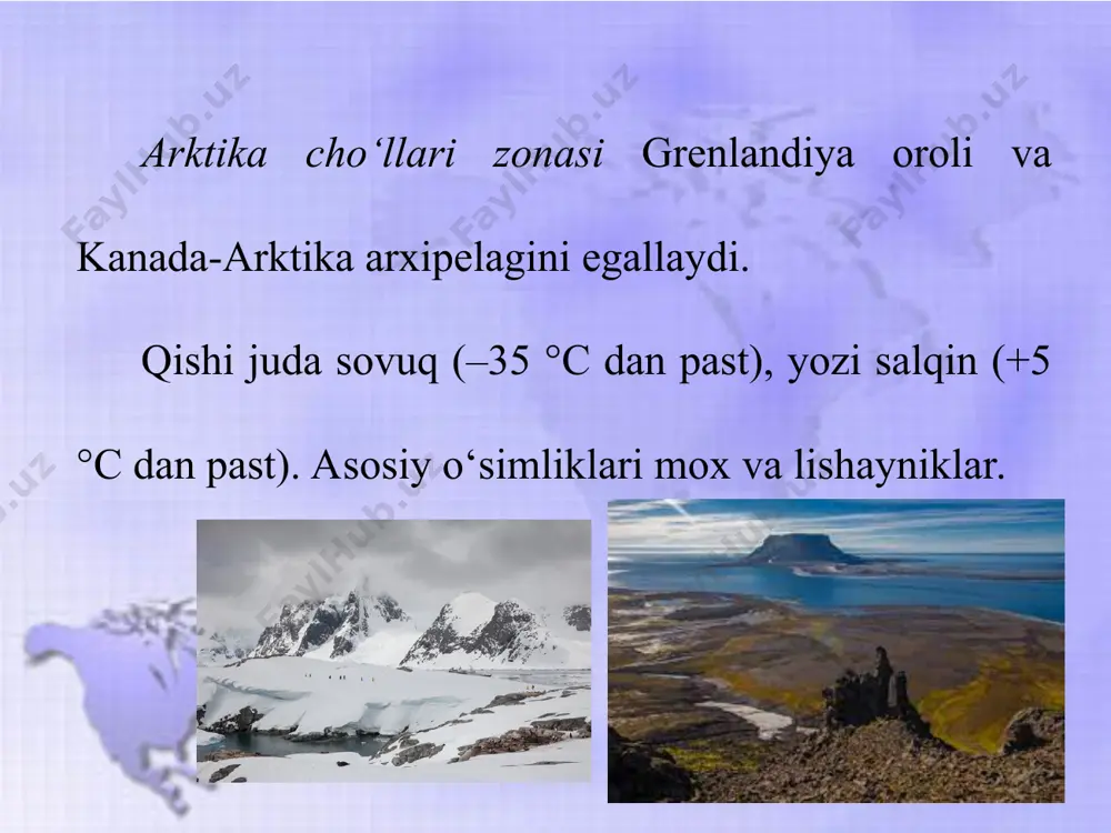 shimoliy amerikaning tabiat zonalari va balandlik mintaqalari 6-sinf - Page 3