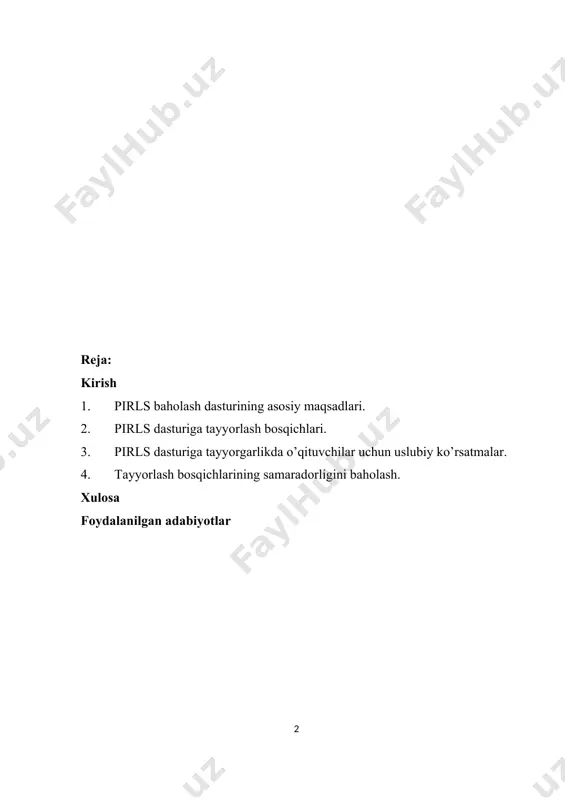 gani bois, o‘qish savodxonligini tadqiq etishda ta’lim sohasidagi yutuqlarni baholash xalqaro assotsiatsiyasining (iea) qariyb 60 yil mobaynida o‘quvchilarning o‘qib tushunish ko‘nikmalarini muntazam ravishda xalqaro miqyosda baholab, ularning o‘qib o‘rganishlari uchun zarur sharoitlarni yaratishga harakat qilmoqda. ushbu assotsiatsiya (iea) turli ta’lim tizimiga ega ishtirokchi mamlakatlarda ta’lim sohasida olib borilayotgan islohotlarni yanada teran tushunish maqsadida 1960-yillarda ta’lim sohasida qo‘lga kiritilgan yutuqlarni xalqaro miqyosda qiyosiy tahlil qiluvchi hukumat agentliklari va milliy tadqiqot institutlaridan tashkil topgan mustaqil xalqaro tashkilot hisoblanadi. har bir pirls baholash tadqiqoti ota-onalar yoki vasiylar, maktablar, o‘qituvchilar, mamlakatlar va o‘quvchilar uchun mo‘ljallangan qator so‘rovnomalar hamda o‘quvchilarning o‘qib o‘zlashtirish ko‘nikmalarini baholashdagi o‘zgarishlarni zamonaviy tarzda tahlil qiladigan ayni shu an’anani davom ettiradi. o‘quvchilarning o‘qishni o‘rganish va ta’lim olishdagi imkoniyatlari haqidagi so‘rovnoma ma’lumotlari erishilgan natijalarni talqin qilish uchun muhim ma’lumotlarni taqdim etadi. . 1.pirls baholash dasturining asosiy maqsadlari o‘qishdan ko‘zlangan maqsadlar ma’lumki, o‘qish savodxonligi insonlarning o‘qishdan ko‘zlagan maqsadlari bilan bevosita bog‘liqdir. masalaga yanada kengroq …