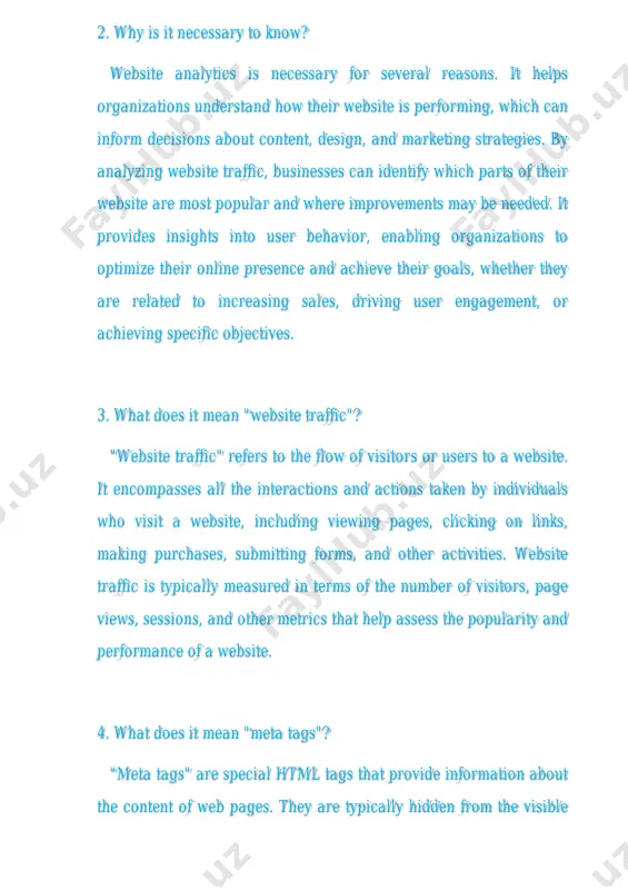 website analytics - Page 4