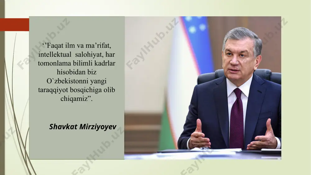 diy salohiyatini rivojlantirish, iqtidorli bolalarni qo‘llab-quvvatlash va rag‘batlantirish maqsadida “prezident maktablarini ochish to‘g‘risida”gi pq-4199-son qarori o‘zbekiston respublikasi prezidentining “maktabgacha va maktab ta`limi vazirligi hamda uning tizimidagi tashkilotlar faoliyatini samarali tashkil etish chora-tadbirlari to`g`risida” 2023-yil 26-maydagi pf-79-son farmoni. o‘zbekiston respublikasi prezidentining “yoshlarni ma’naviy-axloqiy va jismoniy barkamol etib tarbiyalash hamda ularga ta’lim-tarbiya berish tizimini sifat jihatidan yangi bosqichga ko‘tarish chora-tadbirlari to‘g‘risida”gi qarori “davlat ta’lim standartlari” mavzuga oid adabiyotlar tahlili menejerlik nazariyasi va amaliyoti f. teylor, a. fayol, m. veber kabi klassik boshqaruv nazariyachilari boshqaruvni ilmiy asoslash, maqsadli rejalashtirish va nazorat qilishning zarurligini ta’kidlagan. bu yondashuv menejerlik faoliyatining metodik asosini tashkil etadi. liderlik nazariyalari k. levin, r. likert, b. bass kabi olimlar liderlikni jamoani boshqarishdagi asosiy kuch sifatida talqin etishgan. ularning tadqiqotlarida liderlik uslublari (avtoritar, demokratik, liberal) va transformatsion liderlik konsepsiyalari keng yoritilgan. maktabgacha ta’lim tizimida boshqaruv mahalliy tadqiqotchilar (o‘zbekiston olimlari) maktabgacha ta’limda boshqaruv samaradorligini oshirish, rahbarlarning kasbiy kompetensiyasini rivojlantirish, ta’lim sifatini baholash …