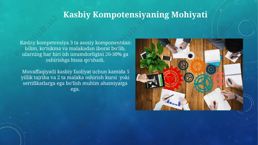 kasbiy kompetentlik va asosiy tarkibiy qismlari - Page 5