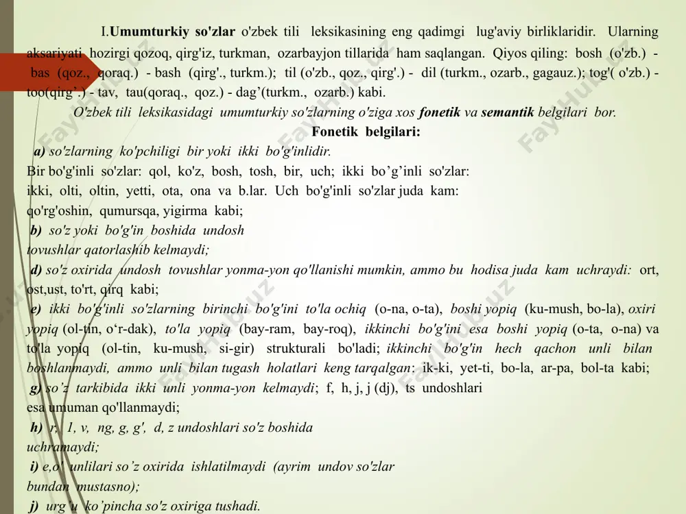 o'zbek tili leksikasining tarixiy taraqqiyoti - Page 5