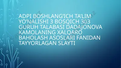 yangi o'quvchi darsliklari — PPTX