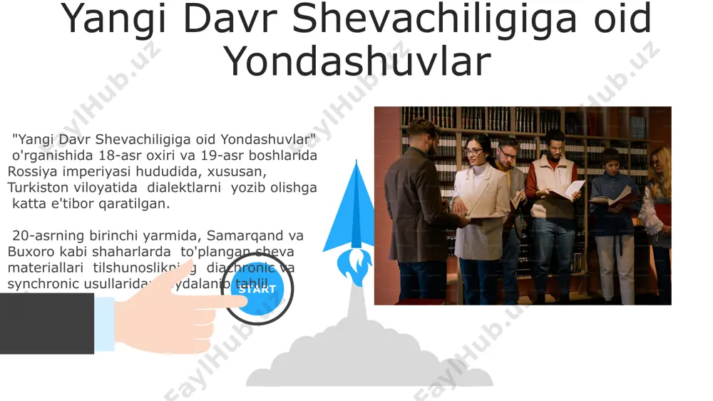 aniqlashda qo'llanilmoqda. 19-asr oxiri va 20-asr boshlarida buxoro va samarqand viloyatlarida yig'ilgan dialektal matnlar, fonetika va morfologiya jihatidan tahlil qilinib, turkiy tillarning geneologik munosabatlarini o'rganishda muhim ahamiyat kasb etgan. e'tiboringiz uchun rahmat @taqdimot_robot image5.jpg image6.jpg image7.jpg image8.jpg image9.jpg image10.jpg image11.jpg image12.jpg image13.jpg image1.jpeg image2.jpeg image3.jpeg image4.jpeg