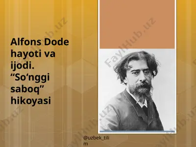 alfons dode hayoti va ijodi — PPTX