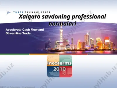 xalqaro savdoning professional normalari — PPT