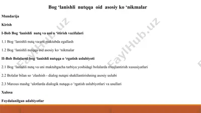 bog'lanishli nutqqa oid asosiy ko'nikmalar — PPTX