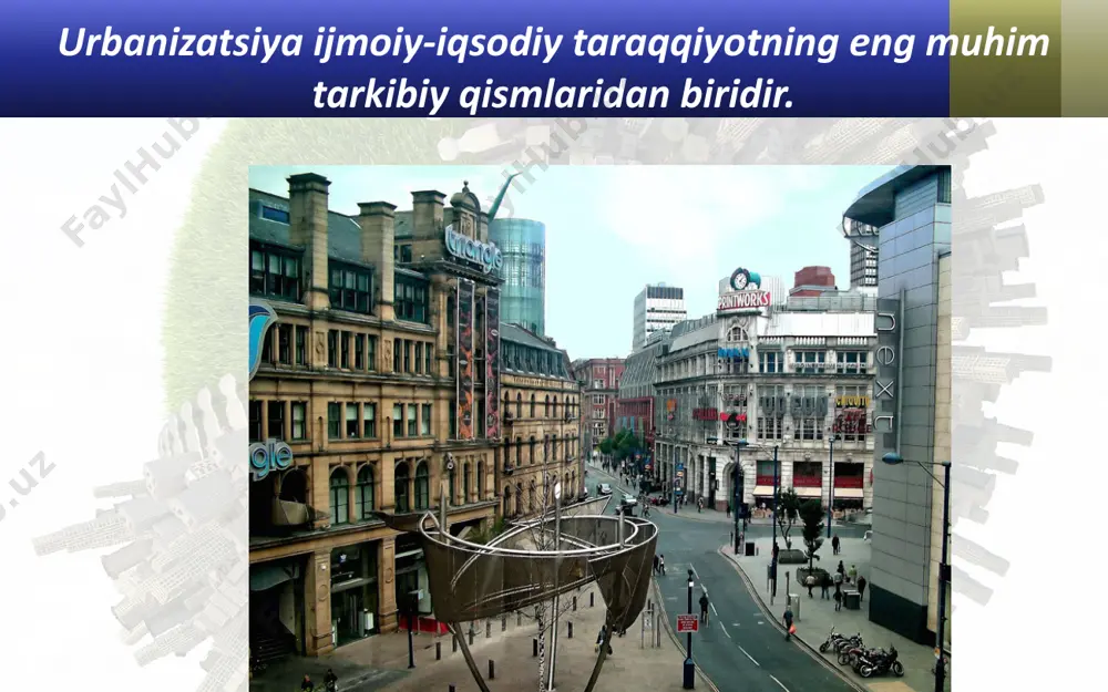 urbanizatsiya jarayoni va shaharlarning rivojlanishi . 9 - sinf - Page 5