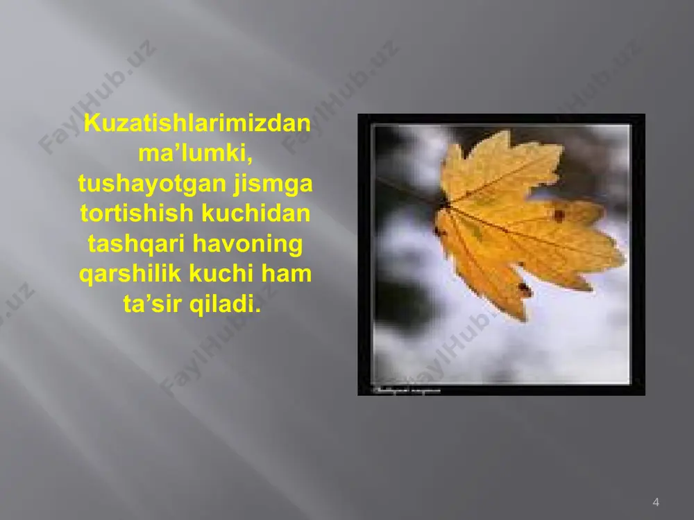 jismning erkin tushishi - Page 4