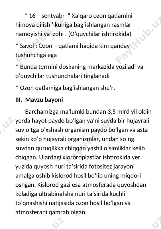 uyga vazifa:
