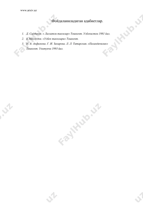 кишлок хужалиги парандаси ва илвасинлардан тайёрланадиган таомлар - Page 4