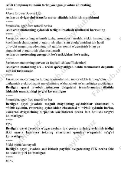 asinxron motorlar — DOCX