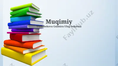 muqimiy — PPTX