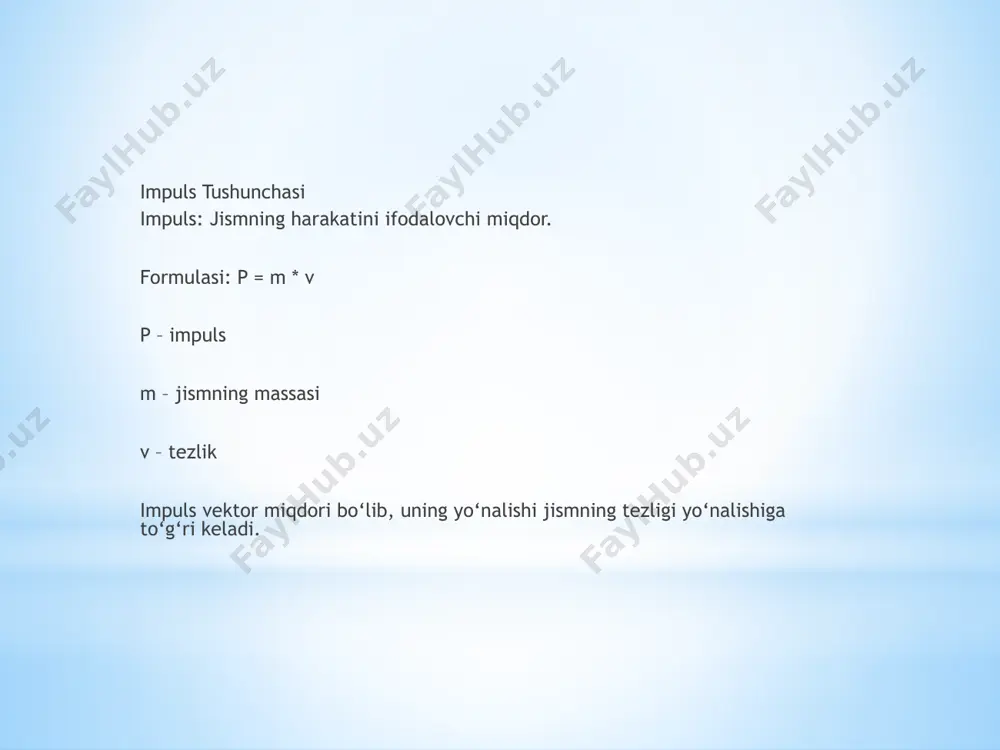 tizim impulsining saqlanish qonuni fizikasi - Page 5