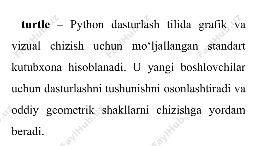 python dastur tili kutubxonasiga ishlash - Page 3