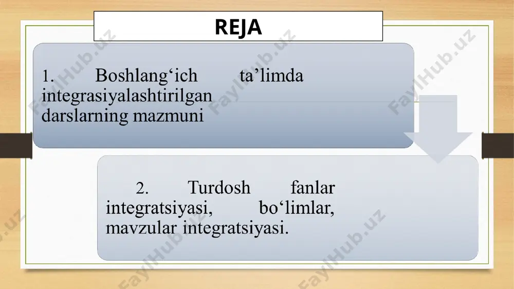 baholaydilar. fanlararo integratsiya bir o‘quv fanining materialidan boshqasini o‘rganayotganda foydalanishda namoyon bo‘ladi. bu darajada olib borilayotgan mazmunni tizimlashtirish o‘quvchilar ongida o‘rganilayotgan ob’yektning yaxlit tasavvurini shakllantirish kabi natijaga olib keladi. integratsion darslarning bir nechta didaktik asoslari mavjud: darsda aniq muammoni qo‘yish va dars oxirida muammoning yechimiga erishish; darsda har bir berilayotgan bilim va tushunchalarning ta’rifi hamda misollari keltiriladi; dars davomida o‘quvchilarning o‘zlashrirish jarayoni savollar berish bilan tekshirib boriladi; darsda faol istirok etgan o‘quvchilarning bilimi va tushunchasi darhol baholanadi; dars yakunida beriladigan uyga vazifalarni o‘quvchi hamkorligida bajarish nazarda tutiladi. bizni amaliyotimizdagi holatni tahlil qilamiz: 2023 yilda nashr qilingan 2-sinf ona tili darslgini o‘zi bugungi davr talabi asosida chiqarilgan undagi har bir mavzu ma’lum bir fan bilan integratsiyalashgan. darslik 3 ta bob (birinchi bob-mening texnologiyam, ikkinchi bob-san’at va men, uchinchi bob-sog‘ tanda so‘g‘lom aql) hamda 21-mavzudan 28-mavzularni qamrab oladi. har bir bobdagi mashqlar ma’lum bir fan bilan integratsiyalashgan. birinchi bobdagi mashqlarni ko‘rib chiqsak, …