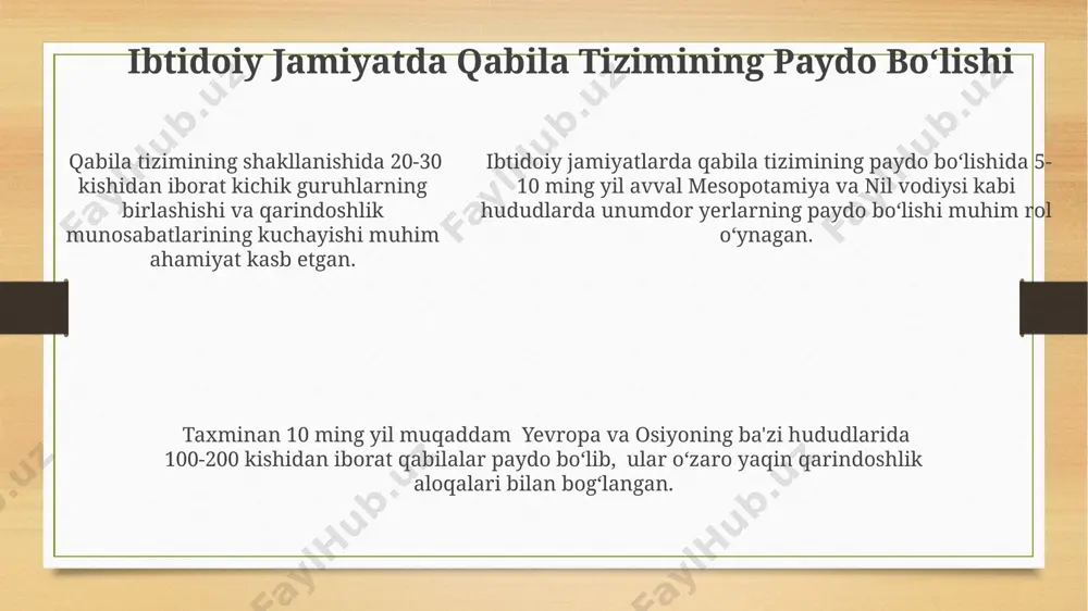 qabila tuzumining paydo boʻlishi va yemirilishi - Page 5