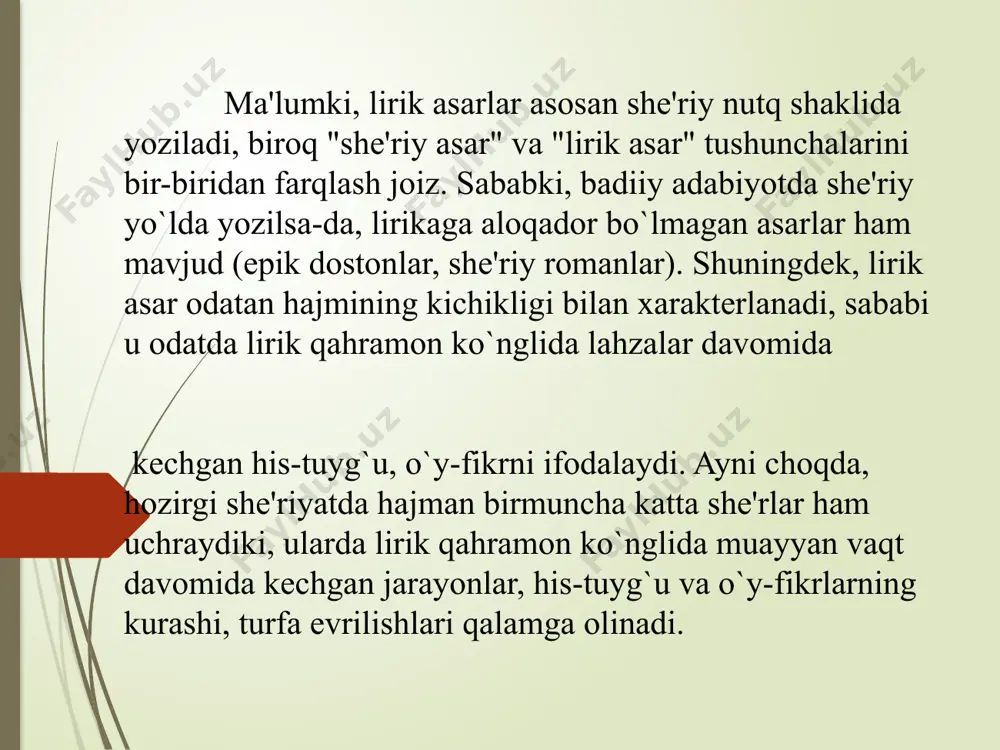 lirika, lirik va liro-epik janrlar - Page 5