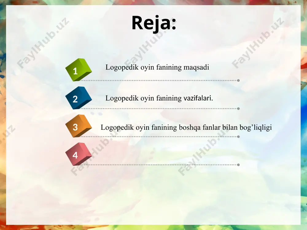logopedik oyin fanining maqsad va vazifalari - Page 5