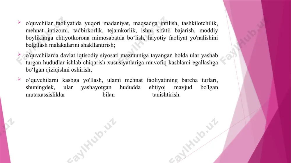 ga mos kelib, shu bilan birga jismoniy tarbiyaning yana ikkita funksiyasi alohida ajratib ko‘rsatilgan: o’quvchilarda estetik sifatlami tarbiyalash; o’quvchilarda axloqiy sifatlami tarbiyalash. jismoniy tarbiya vositaiari. jismoniy tarbiyani amalga oshirish vositalari xilma-xil bo‘lib, ulami umumlashgan tarzda uch guruhga ajratish mumkin: tabiiy omillar, gigienik shart-sharoitlar va jasmoniy mashqlar. tabiiy omillar tabiat in’omlari (suv, havo, quyosh)ning sogliqni mustahkamlash, bolaning morfologik va jismoniy to‘g‘ri rivojlanishiga ko‘maklashish imkoniyatlarini o‘zida aks ettiradi. ilmiy adabiyotlarda mazkur holat «bola organizmini chiniqtirish» atamasi bilan tavsiflanadi. bola organizmini chiniqtirish deganda, organizmni mustahkamlash, chidamlilik, zararli ta’sirlarga qarshilik ko‘rsatish, hayotiy sharoitlaming o‘zgarishiga tez moslashish qobiliyatini rivojlantirishga qaratilgan tadbirlar tizimi tushuniladi. gigienik shart-sharoitlar. bolalaming jismoniy to‘g‘ri rivojlanishi uchun gigiyenik shart-sharoitlar - uyqu, ovqatlanish va kiyinish, kun tartibi kabilami hisobga olish zarur. bolalaming jismoniy jihatdan tarbiya)ashdagi muhim vazifa nerv tizimi gigiyenasidir. bu vazifani hal etishda uyqu katta ahamiyatga ega. uyqu miya yarim sharlarining normal ishlashi uchun zarur bo‘lgan kuch-quwatni tiklaydi. chuqur va yaxshi, uzoq …