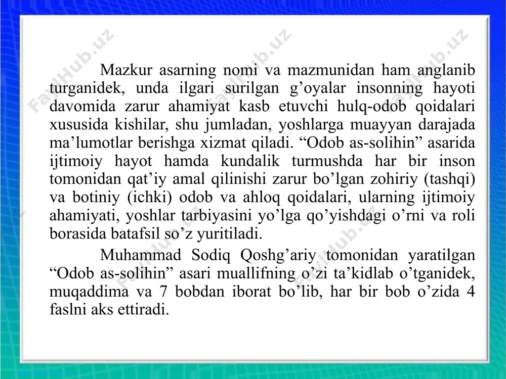 muhammad sodiq qoshg’ariyning pedagogik qarashlari - Page 5