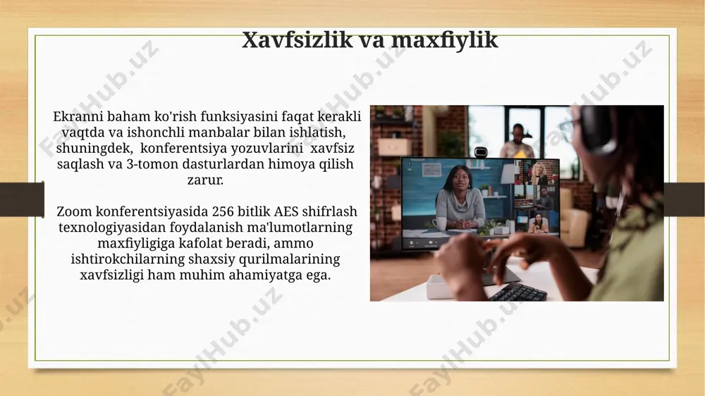zoom platformasida konferensiya yaratish , unga foydalanuvchilarni ulash va boshqarish - Page 5