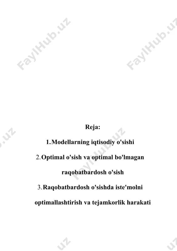 i bozor tizimi va uning optimalligi, eng ko'p ifodalangan samarali foydalanish ishlab chiqarish omillari. iqtisodiy o'sishning neoklassik modellari kobb-duglas ishlab chiqarish funktsiyasidan foydalanishga asoslangan. yuqorida ta'kidlanganidek, ular iqtisodiy o'sish omillari qatoriga stp ham kiradi. shu munosabat bilan ishlab chiqarish funktsiyasi ekzogen va endogen ntp omili bilan ajralib turadi. birinchi holda, chunki stp o'z vaqtida yuzaga keladi, stp stavkalarini hisobga olgan holda cobb-duglas ishlab chiqarish funktsiyasiga vaqt omili kiritiladi ( j. tinbergen funktsiyasi, 1942): , qayerda r– ilmiy-texnika taraqqiyotining o‘sish sur’ati; t- vaqt. "endogen ilmiy-texnikaviy taraqqiyot" mehnat va kapital o'rtasidagi nisbatning o'zgarishida namoyon bo'ladi. ushbu ishlab chiqarish omillari bir-birini almashtiradi deb taxmin qilinadi, bu esa ushbu omillarni almashtirishning egiluvchanligini hisoblash zaruriyatiga olib keladi. u mehnat xarajatlari 1% ga o'zgarganda kapital xarajatlarning foiz o'zgarishini ko'rsatadi. solow modeli(19167) - texnik taraqqiyot darajasiga qarab iqtisodiy o'sish modeli. ushbu model ishlab chiqarish funktsiyasidan foydalanadi, unda ishlab chiqarish kapital va mehnat funktsiyasidir. kapitalni mehnat bilan almashtirish …
