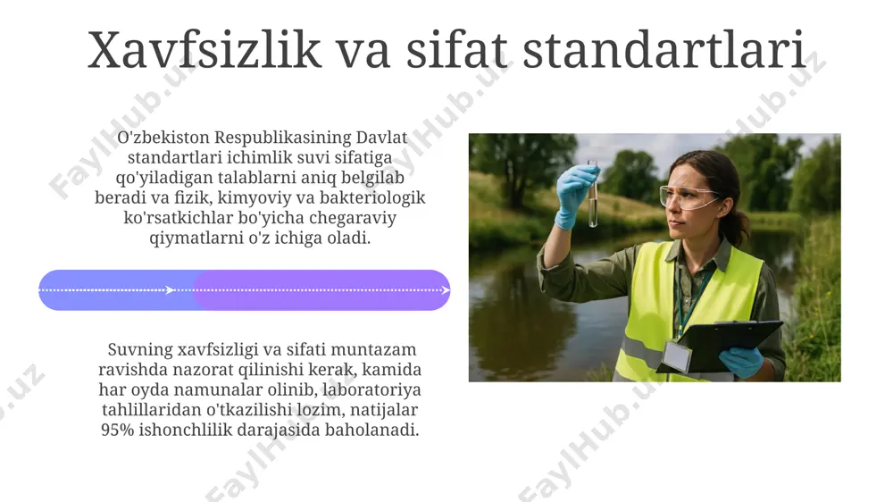 ichimlik suvini zararsizlantirish sifatini tekshirish va baholash - Page 4