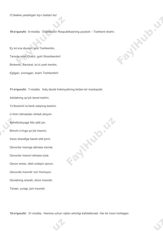"konstitutsiya – eng oily hakam" bayram tadbiri senariysi - Page 5