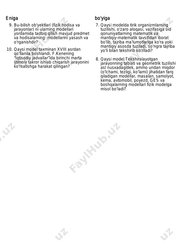 tibbiyotda modellashtirish uslublari - Page 2