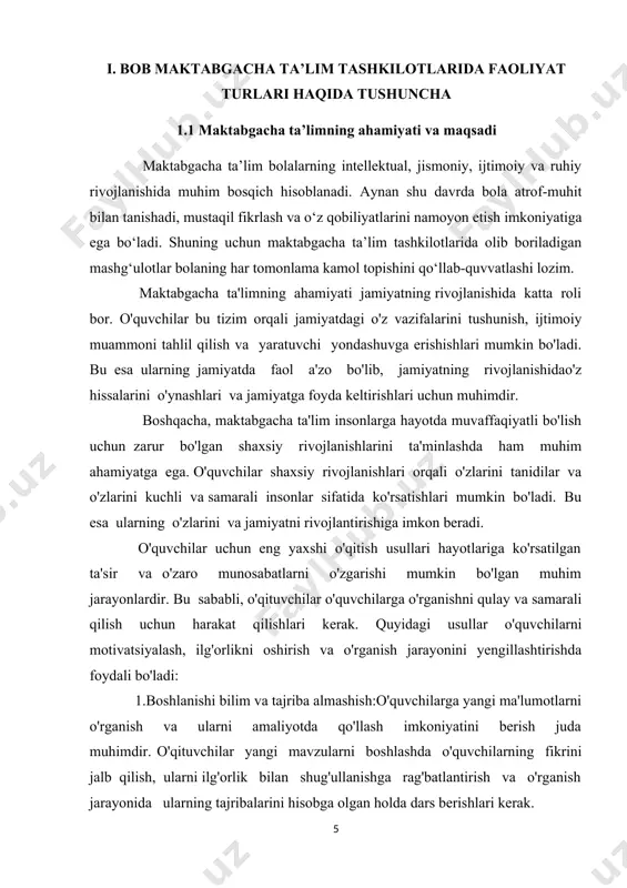 latishlari kerakligini tushuntirishlari, ularning o'rganish jarayonini oshirishga yordam beradi. 4.muvofiq taqozolar va yuklamalar:o'quvchilarni motivatsiyalash uchun muvofiq taqozolar va yuklamalar juda ahamiyatli bo'ladi. o'qituvchilar o'quvchilarning yaxshi natijalariga erishishlari uchun ularni yuksak natijalarga erishish uchun ilgari surish, yutuqlar berish va ularning muvofiq ravishda taqozolashlari kerak. 5.o'quvchi-tanlov:o'qituvchilar o'quvchilarning qiziqtirgan sohalarda mustaqil ishlashlariga imkon berish, ularning shaxsiy rivojlanishlarini qo'llab-quvvatlash uchun o'quvchi-tanlovni qo'llashlari kerak. o'quvchilarni o'rganish jarayonida ularning xohlagan mavzularda mustaqil ishlashlariga imkon berish, ularning fikrini ifodalash va maslahat so'rashlari juda muhimdir. 6.sohaga yo'naltirilgan darslar: o'qituvchilar o'quvchilarga ma'lum bir sohaga yo'naltirilgan darslar o'tkazib, ularning shu sohadagi bilimlarini chuqurroq tushunishlariga yordam beradi. bu usul orqali o'quvchilar xohlagan sohadagi mutaxassisliklarini rivojlantirib, ularga katta rivojlanish imkoniyatini beradi. o'quvchilar uchun eng yaxshi o'qitish usullari har bir o'quvchi bilim va ko'nikmalarini rivojlantirishda muhim ahamiyatga ega. o'qituvchilar bu usullardan foydalanib, o'quvchilarni ilg'orlikbilan ta'minlash, ularni motivatsiyalash va shaxsiy rivojlanishlarini ta'minlashlari kerak. o'quvchilarni ilgari surish va motivatsiyalash usullari o'quvchilarning o'rganish jarayonlarini oshirish, ularni …