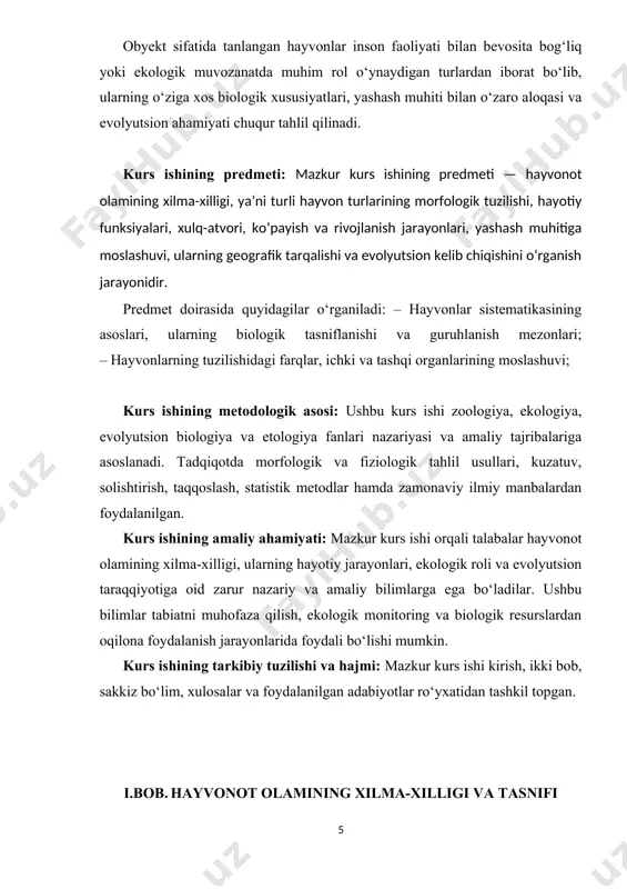 hilar, baliqlar va amfibiyalar (suvda-quruklikda yashovchilar) sinfiga kiradi. hayvonlarning asosiy sistematik tiplari orasida eng ko‘p tarqalganlari bu – umurtqasizlar va umurtqalilardir. umurtqasiz hayvonlar – tashqi skeletga ega yoki butunlay skeletsiz bo‘lgan jonzotlar bo‘lib, ular orasida hasharotlar, mollyuskalar, chuvalchanglar, zamburug‘lar va boshqalar mavjud. bunday hayvonlar yer yuzidagi barcha hayvonlarning qariyb to‘qson foizini tashkil etadi. ayniqsa hasharotlar guruhi bu borada alohida o‘ringa ega, chunki ularning turlari juda ko‘p, yashash muhitiga moslashuv darajasi esa nihoyatda yuqori. umurtqali hayvonlar esa murakkab tuzilishga ega bo‘lib, markaziy asab tizimi, qon aylanish tizimi, murakkab a'zolari va ichki skeleti bilan ajralib turadi. bu guruhga baliqlar, amfibiyalar, sudraluvchilar, qushlar va sutemizuvchilar kiradi. har bir sinf o‘ziga xos fiziologik va morfologik belgilarga ega. masalan, qushlar tanasi pat bilan qoplangan, oldingi oyoqlari qanotga aylangan, yuragi to‘rt kamerali, tanasi yengil va suyaklari ichi bo‘sh bo‘ladi. sutemizuvchilarda esa tanasi jun bilan qoplangan, tuxum o‘rniga tirik bola tug‘adi, bolalarini sut bilan boqadi. hayvonlarni sistematik …