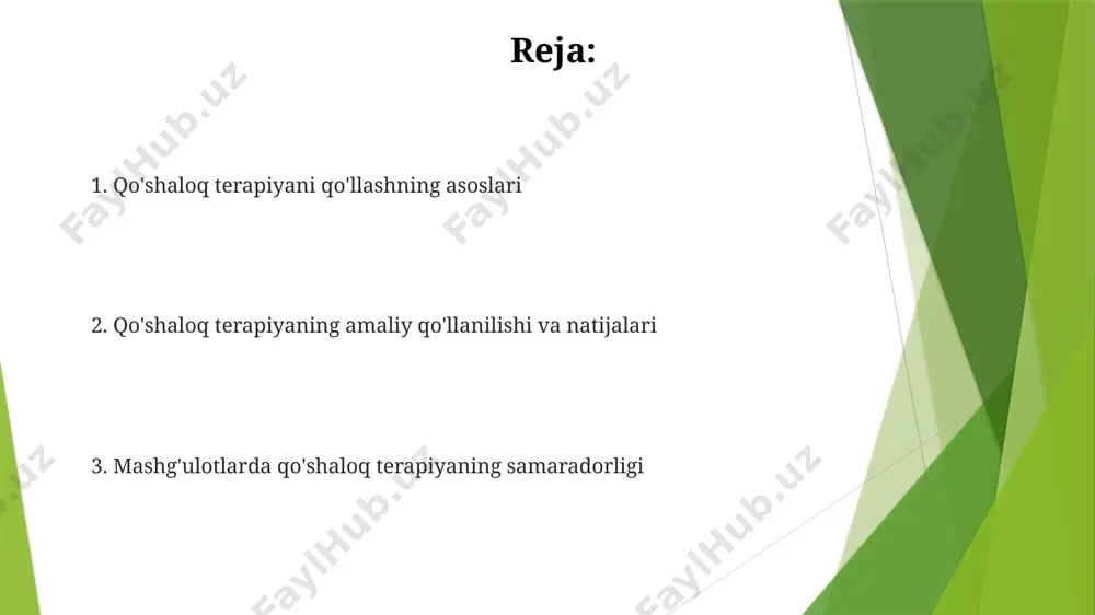 staminlar tayyorlash kerak. davolash jarayonida kamida 2 ta turli xil preparatlar bir vaqtda ishlatilganda, dori-darmonlarning o'zaro ta'siri ehtimoli 30% ga yetadi, shu sababli, dozani aniq hisoblash muhim. muayyan mashg'ulot turlariga qo'llash muayyan mashgʻulot turlarida, masalan, 20 daqiqalik yuqori intensivlikdagi interval mashgʻulotlari (hiit) bilan birga 40 daqiqalik past intensivlikdagi turgʻun yugurishni qoʻllash, yaxshi natijalar beradi. kuch mashqlari bilan birga, 3 kunlik yoga mashgʻulotlarini qoʻshish, mushaklarning moslashuvchanligini 15% ga oshiradi va jarohatlar xavfini kamaytiradi. samaralilikni baholash taqdim etilgan ikki xil uslub (a va b) yordamida o'qitish natijalarini solishtirishda, a uslubi b uslubiga nisbatan 15% yuqori samaradorlik ko'rsatkichiga ega bo'ldi, bu statistik jihatdan ahamiyatli farqdir. samaralilikni baholashda, 5 ball shkalasi bo'yicha o'rtacha ball 3,5 dan yuqori bo'lsa, mashg'ulotning yuqori samaradorligi kuzatiladi va bu 20% ga yaqin ishtirokchilar guruhiga to'g'ri keladi. e'tiboringiz uchun rahmat @taqdimot_robot image1.jpg image2.jpg image3.jpg image4.jpg image5.jpg image6.jpg image7.jpg