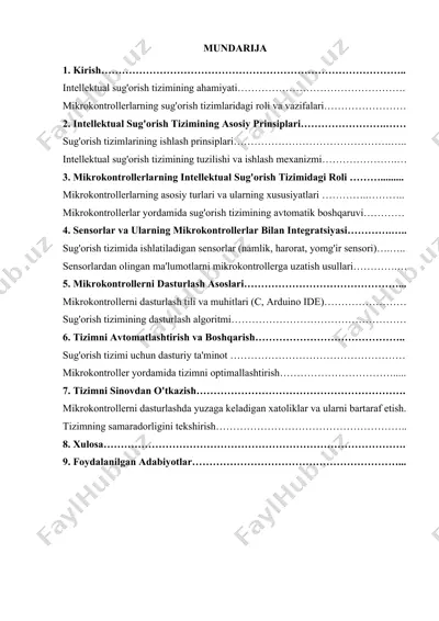 intellektual sug‘orish tizimi — DOCX
