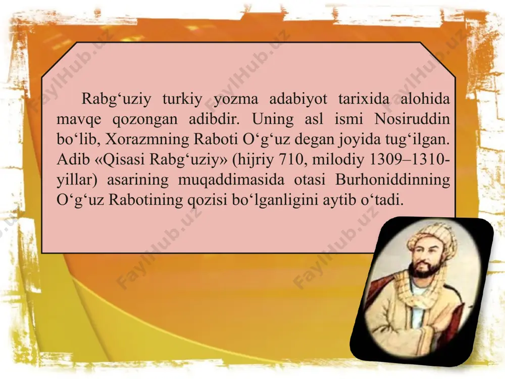 r. andin mast bo‘lg‘onda yo‘lbarsdek bo‘lur, himmati jo‘sh bo‘lub, har kimga bir nimarsa berur. andin mastroq bo‘lsa to‘ng‘izdek yuraklik bo‘lub, hech ishdin qo‘rqmas, har qism yomon ishlar sodir bo‘lur, shayton bergan suvlar fe’lidur. andin so‘ng, nuh alayhissalom ikki marta suv berdilar, biri behishti zanjabildin erdi, andin shinni paydo bo‘ldi. biri salsabildin, andin sirka paydo bo‘ldi... bu nimarsalar har uyda bo‘lsa, uydin hargiz farishta kam bo‘lmas, deydurlar. yilon va qarlug‘och hikoyati hikoyatda kelturubdurlarki, kemani ichida uch nimarsa yo‘q erdi: biri mushuk, biri sichqon, biri qo‘ng‘iz. bu uch nimarsa ke mada paydo bo‘ldi... sichqon qochib yurib kemani teshdi, suv chiq a boshladi, kema to‘lib keladur, hammalaridin hush ketti... munoj ot qildilar, xitob keldiki, bu sichqon ishidur. yo‘lbarsni peshon asini silagil deb. ani peshonasini siladilar, burnidin mus huk tushdi, sich qonni tutib yedi. andin so‘ng, nuh alayhissalom aydilar: – bir kimarsa bo‘lg‘aymu, kemani teshigini topib berkitg‘ay? yilon aydi: – agar ushbu xizmatni bajo …