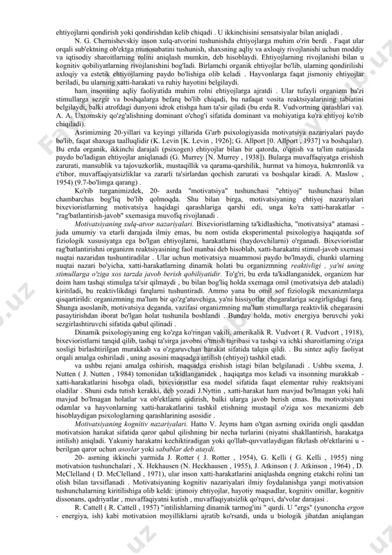 si insonni xudoga o'xshash holatga yaqinlashtiradi va u iroda va aqlning asosiy kuchlarini ham haqiqatni, ham hayot mazmunini izlashga yo'naltirishi mumkin edi . aflotunda ehtiyojlar, istaklar va ehtiroslar “shahvatparast” yoki “pastki” ruhni shakllantiradi, u podaga o‘xshaydi va “oqilona va olijanob qalb”dan yo‘l-yo‘riq talab qiladi. aristotel inson xulq-atvori mexanizmlarini tushuntirishda muhim qadam tashladi . u intilishlar har doim maqsad bilan bog'liq deb hisoblardi, unda ob'ekt organizm uchun foydali yoki zararli ahamiyatga ega bo'lgan tasvir yoki fikr shaklida taqdim etiladi. boshqa tomondan, intilishlar ehtiyojlar va ular bilan bog'liq bo'lgan zavq va norozilik tuyg'ulari bilan belgilanadi, ularning vazifasi ma'lum bir ob'ektning organizm hayoti uchun mosligi yoki yaroqsizligi haqida xabar berish va baholashdir. demak, inson faoliyatini belgilovchi har qanday ixtiyoriy harakat va hissiy holat tabiiy asoslarga ega. bu qarashlarga yaqin lukretsiyning qarashlari. uning fikricha, iroda manbalari ehtiyojlardan kelib chiqadigan istaklardir . golland faylasufi b.spinoza affektlarni xulq-atvorning asosiy harakatlantiruvchi kuchi deb hisoblab, unga, birinchi navbatda, …