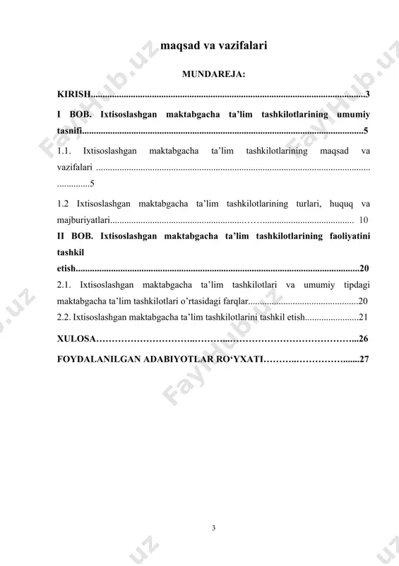 a katta ahamiyat berilmoqda va buning amaliy ifodasi sifatida maktabgacha ta’lim tizimida qator islohotlar amalga oshirilmoqda. jumladan, prezidentimiz tomonidan ilgari surilga maktabgacha ta’lim tizimini 2030-yilgacha rivojlantirish konsepsiyasida ham maktabgacha yoshdagi bolalarning har tomonlama, intellektual, axloqiy, estetik va jismoniy rivojlanishi uchun shart-sharoitlar yaratish, bolalarning sifatli maktabgacha taʼlim bilan qamrovini oshirish, undan teng foydalanish imkoniyatlarini taʼminlash, mazkur soxada davlat-xususiy sherikligini rivojlantirish, maktabgacha taʼlim tizimiga innovatsiyalarni, ilgʻor pedagogik va axborot-kommunikatsiya texnologiyalarini joriy etish, maktabgacha taʼlimni boshqarish tizimini takomillashtirish, maktabgacha taʼlim muassasalari faoliyatini moliyalashtirish shaffofligi va samaradorliginy taʼminlash, maktabgacha taʼlim tizimiga maktabgacha taʼlim tizimi xodimlarini tayyorlash, qayta tayyorlash, malakasini oshirish, tanlab olish va rivojlantirishga mutlaqo yangi yondashuvlarni joriy etish, maktabgacha taʼlim muassasalarida bolalarning sogʻlom va balanslashtirilgan ovqatlanishini, sifatli tibbiy parvarishini taʼminlash kabi bir qator maqsadlar ilgari surilgan va bugubgi kunga kelib sohada qator o’zgarishlar amalga oshirilmoqda. maktabgacha yoshdagi bolalarni intellektual, axloqiy, estetik va jismoniy jihatdan har tomonlama rivojlantirish uchun sharoitlarni yaratish maktabgacha ta’lim tashkilotlarida …