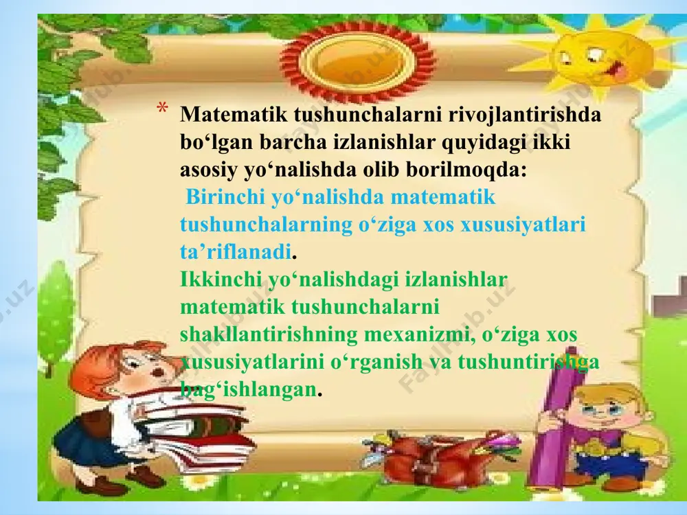 montessori ko'p yillik tadqiqotlar asosida, bolaning o'ziga xos jismoniy ehtiyojlari uning intellektual rivojlanishi bilan mos www.pedagoglar.uz 42-son 1–to’plam mart 2023 sahifa: 144 kelishini tushundi. montessori maktabida tarbiyalanuvchilarning ko'pchiligi aqliy rivojlanishi sust, ijtimoiy moslashuvda qiynaladigan bolalar bo'lishgan. u qo'llagan metodlardan butun dunyo pedagoglari keng foydalanadilar. mariya montessorining pedagogik uslubidan foydalanadigan ta'lim tashkilotlari bolalarning alohida kichik sayyorasi bilan taqqoslanishi mumkin, u yerda buyruqlar uchun o`rin yo'q. shu bilan birga, bolalar o'zlarining his-tuyg'ularini tushunishadi, mustaqillikka ega bo'lishadi va ichki masalalarni hal qilishadi. hech kim va hech narsa kichik bir odamning qobiliyatini rivojlanishiga to'sqinlik qila olmaydi. yu.i.fausek3 (2008) “montessori fikricha, bolalarga o`zimizdagi barcha yaxshi narsalarni berishimiz bizdan-da yaxshi va mukammalroq bo’lishlariga zamin yaratadi. bolalarga yaratilgan barcha shart-sharoit, narsa-buyum ularning ruhiyatini tinchlantiruvchi bo`lishi kerak”. ta'limning an'anaviy metodlari pand berib turgan bir paytda, montessori yo'nalishi bolalar rivojlanishiga o'ziga xos yondashuv nazariyasini ilgari surdi. (4) mariya montessori metodikasining afzallik tomoni shundaki, ta'lim-tarbiya jarayonida - diqqat markazda, asosiy …