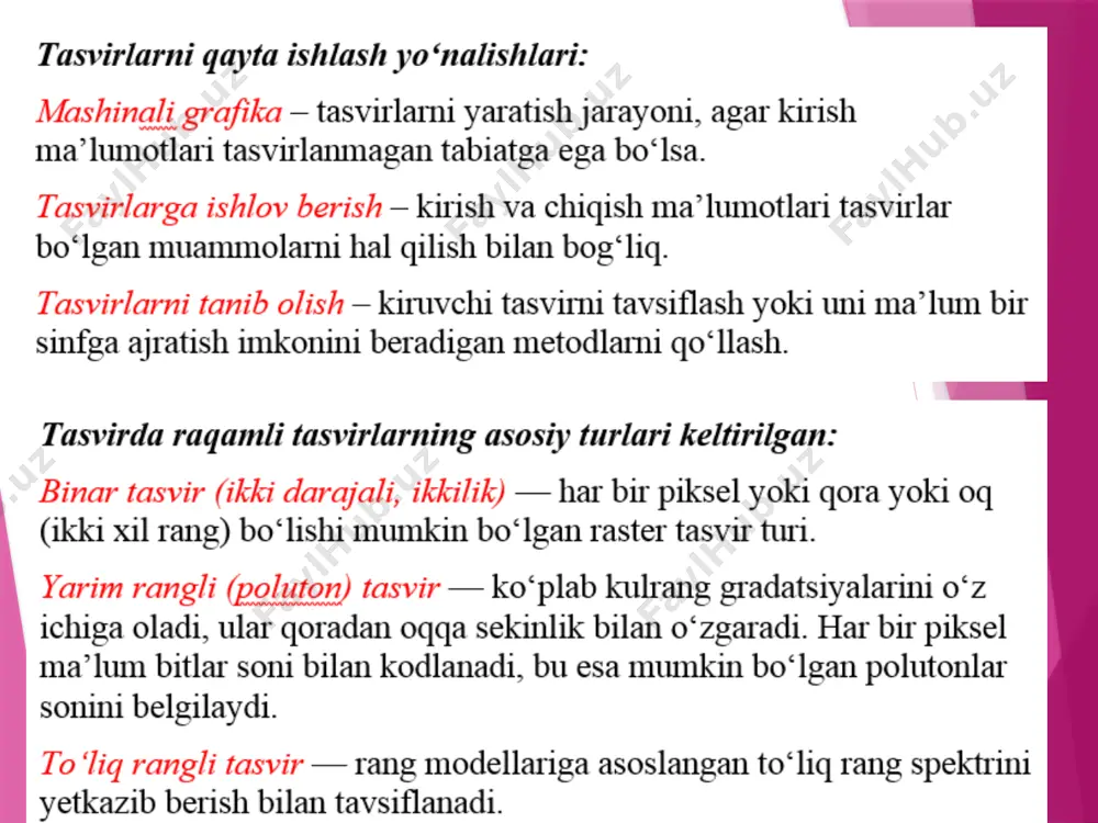 tasvirlar ustida bajariladigan operatsiyalar - Page 2