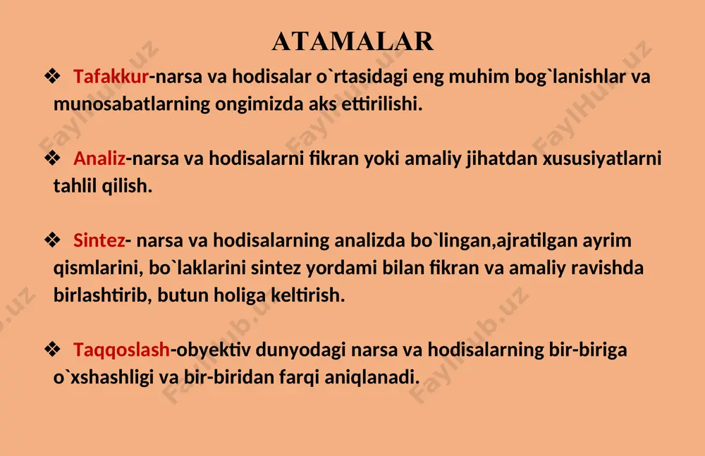 rini o`zida mujassamlashtirgan o`tmish yuzasidan, hozirgi davr haqida,shuningdek,kelajak to`g`risidagi mulohazalar,muammolar va tushunchalarni qamrab olgan tafakkur. image1.png image2.png
