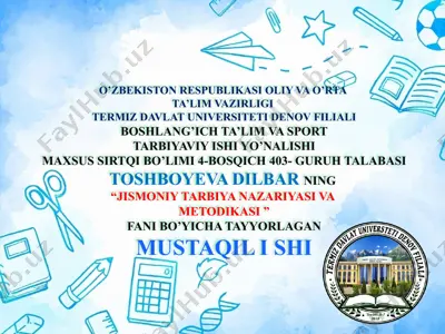 kuch qobiliyatini tarbiyalash — PPTX
