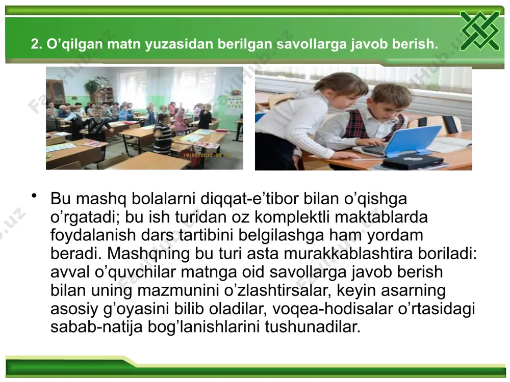 o’qish darslarida mustaqil ishlar - Page 5