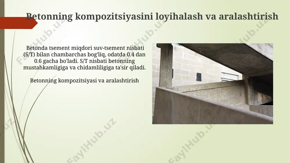 betonlarning tarkibi va xossalarini o'rganish - Page 3