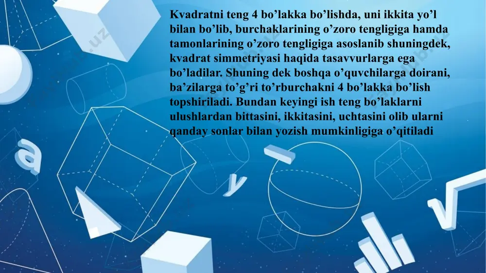 kasr tushunchasi bilan tanishtirish metodikasi - Page 5