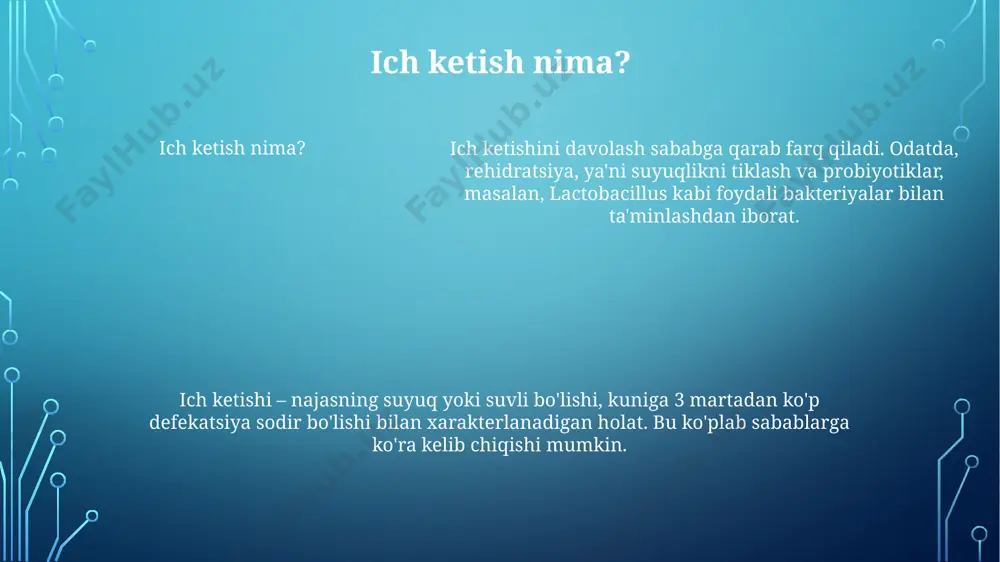 diareya - kasallik belgilari, diagnostika va davolash - Page 5