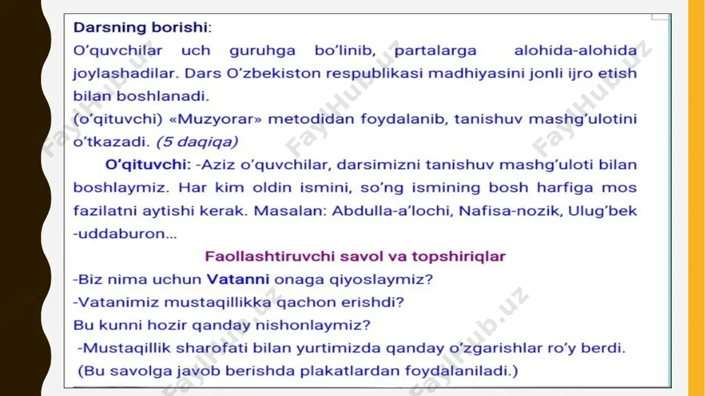mustaqillik dars ishlanmasi - Page 5